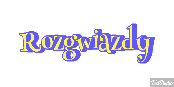 Rozgwiazdy Efekt tekstowy