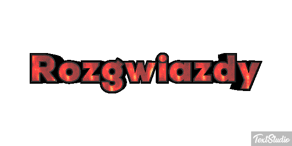 Rozgwiazdy Efekt tekstowy