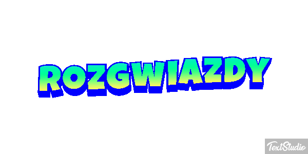 Rozgwiazdy Efekt tekstowy
