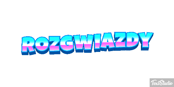Rozgwiazdy Efekt tekstowy
