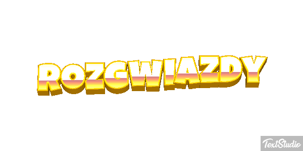 Rozgwiazdy Efekt tekstowy