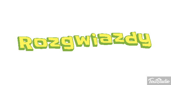 Rozgwiazdy Efekt tekstowy