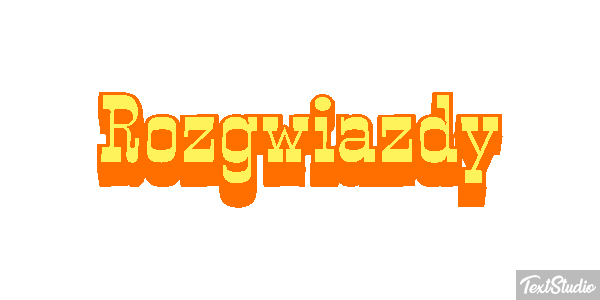 Rozgwiazdy Efekt tekstowy