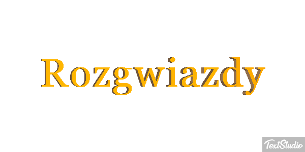 Rozgwiazdy Efekt tekstowy
