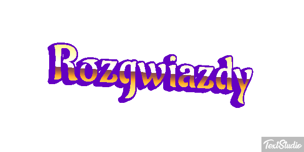 Rozgwiazdy Efekt tekstowy