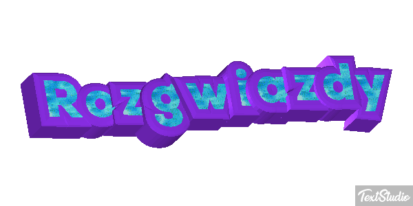 Rozgwiazdy Efekt tekstowy