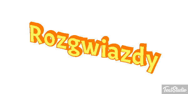 Rozgwiazdy Efekt tekstowy