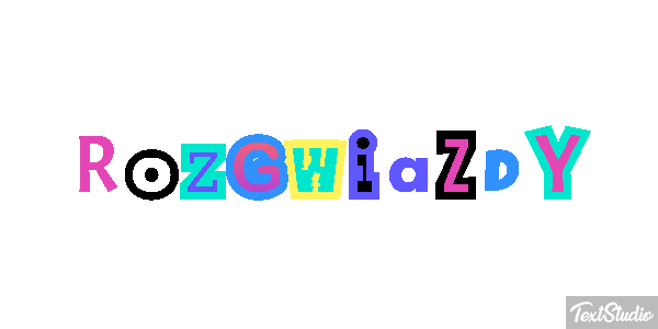Rozgwiazdy Efekt tekstowy