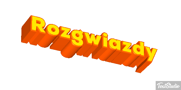 Rozgwiazdy Efekt tekstowy
