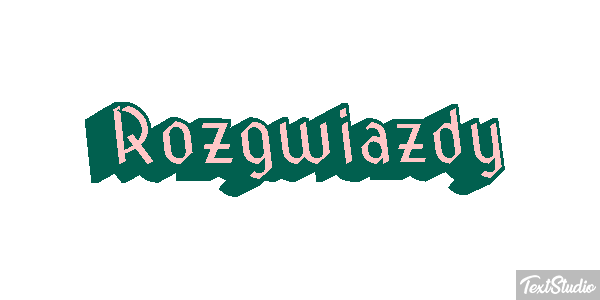 Rozgwiazdy Efekt tekstowy
