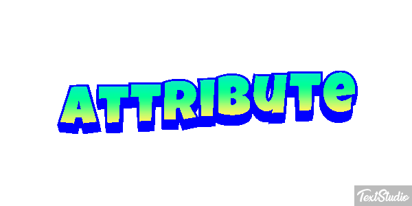 Attribute Text effect