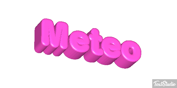 Météo Text effect