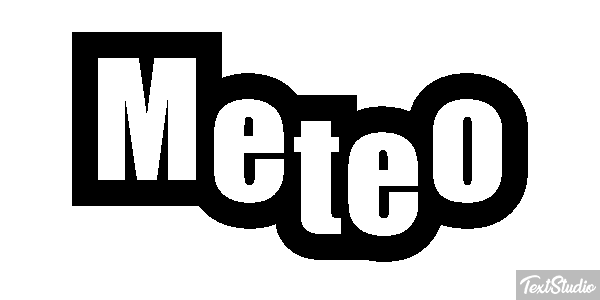 Météo Text effect