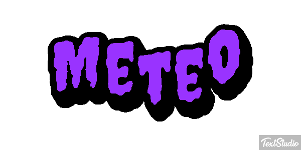 Météo Text effect