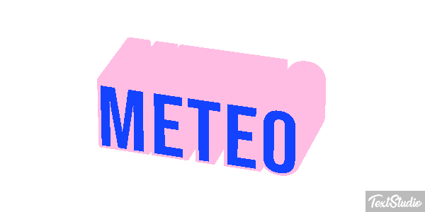 Météo Text effect