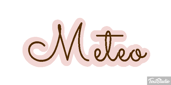 Météo Text effect
