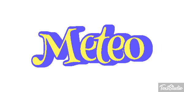 Météo Text effect