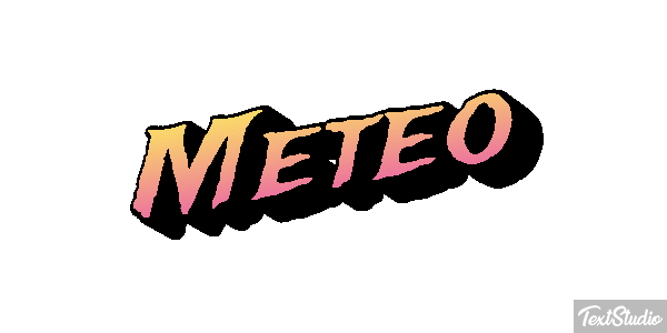 Météo Text effect