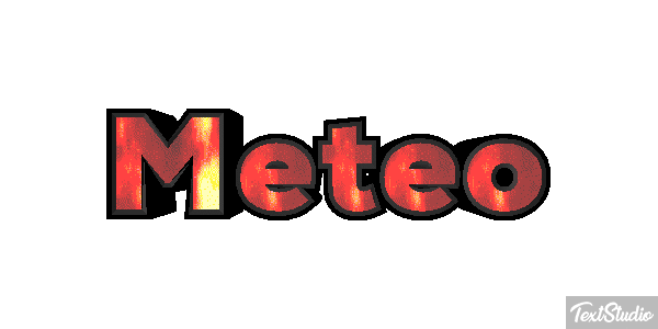 Météo Text effect