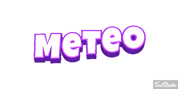 Météo Text effect