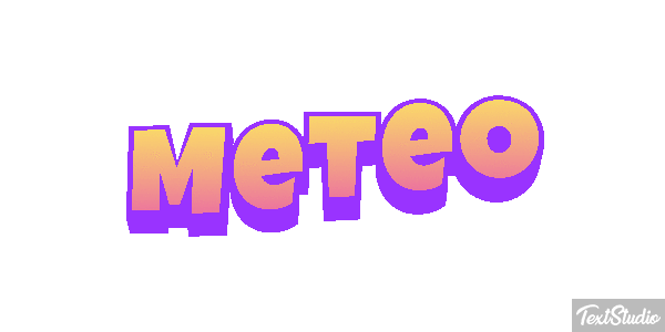 Météo Text effect