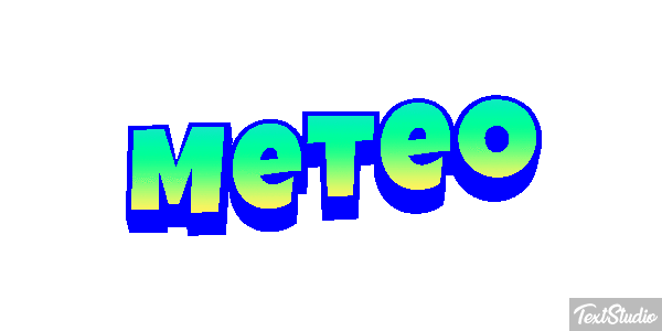 Météo Text effect