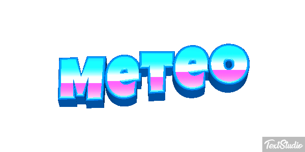 Météo Text effect