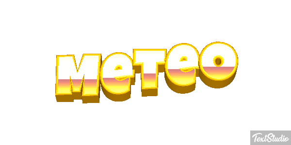 Météo Text effect