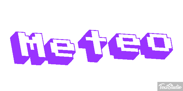 Météo Text effect