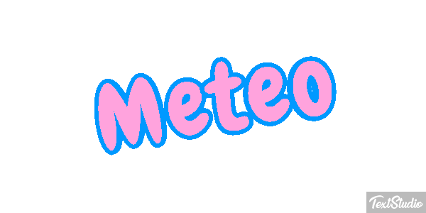 Météo Text effect