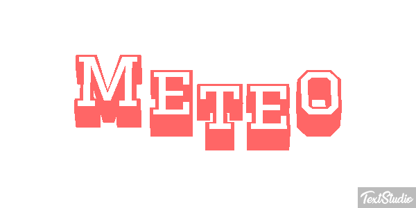 Météo Text effect