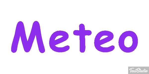 Météo Text effect