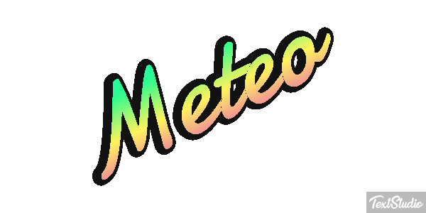 Météo Text effect