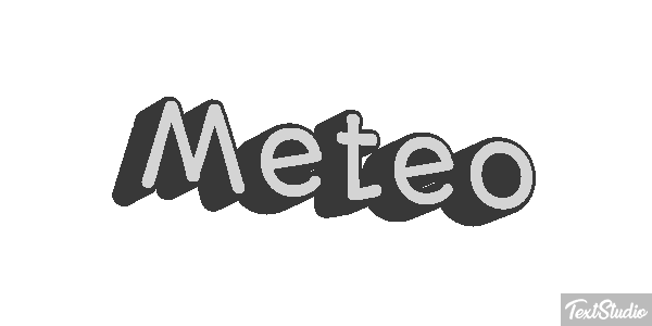 Météo Text effect