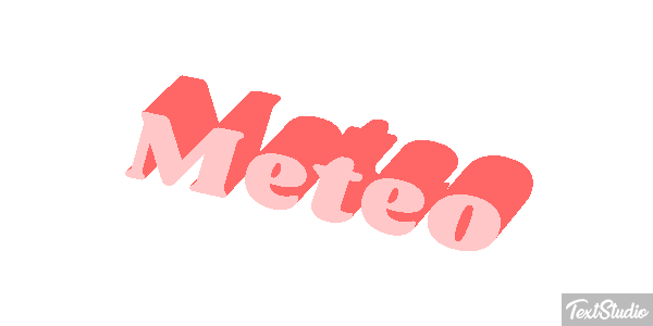 Météo Text effect