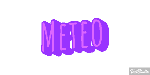 Météo Text effect