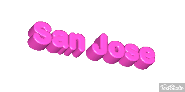 San José Texteffekt
