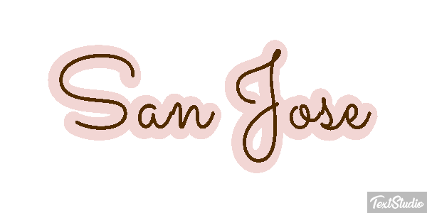 San José Texteffekt