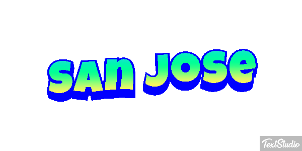 San José Texteffekt