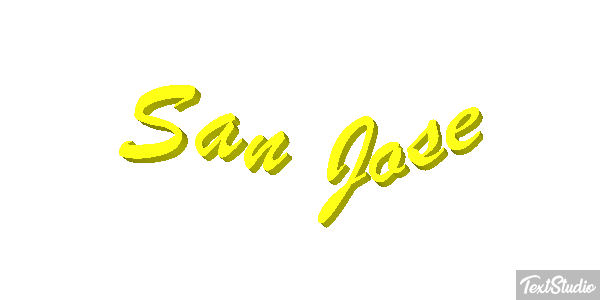 San José Texteffekt
