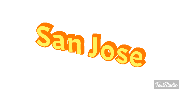 San José Texteffekt