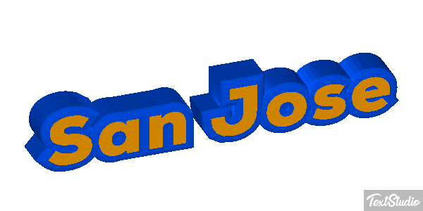 San José Texteffekt