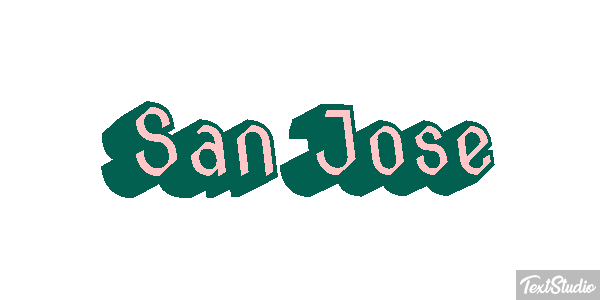 San José Texteffekt