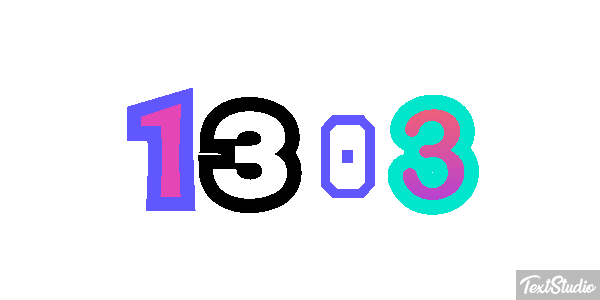 1303 Текстовый эффект