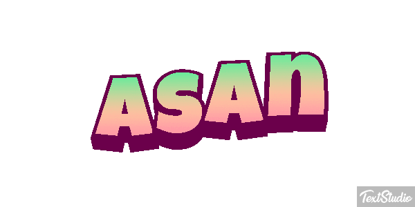 Asan Text effect
