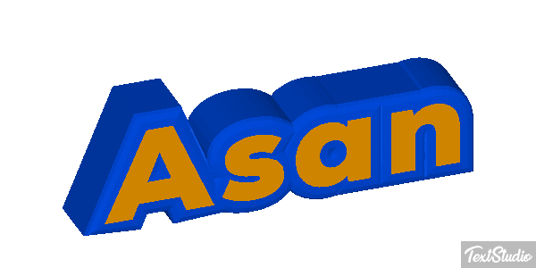 Asan Text effect