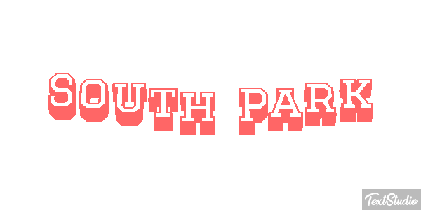 South Park Effet de texte