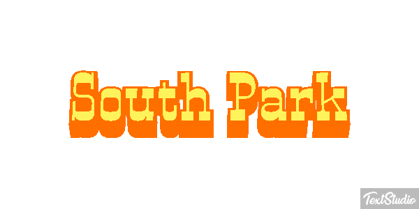South Park Effet de texte