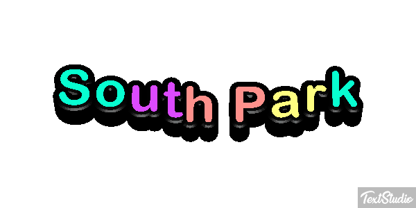 South Park Effet de texte