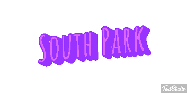 South Park Effet de texte
